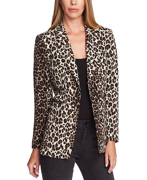 macy's leopard blazer.